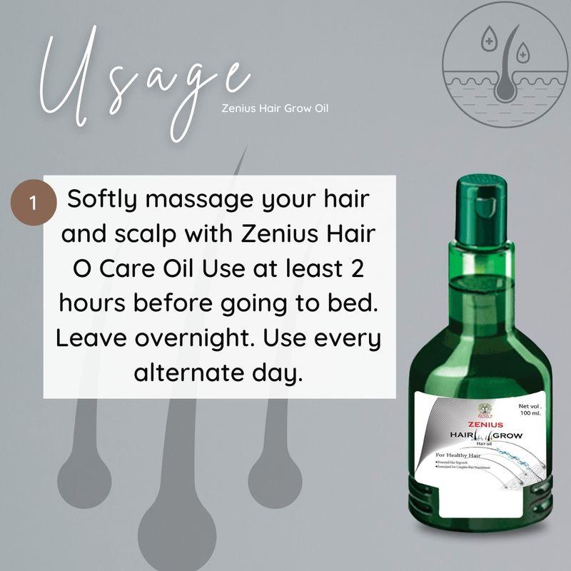 Zenius Hair Grow Oil - Hair Oil for Hair Growth, Improvement, and Treatment - 100ml Oil