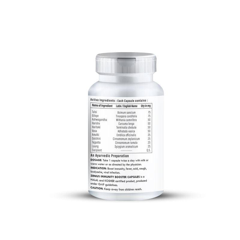 Zenius Immunity Booster Capsules - Immunity Booster Capsules for Immunity, Energy, and Bone Strength - 60 Capsules
