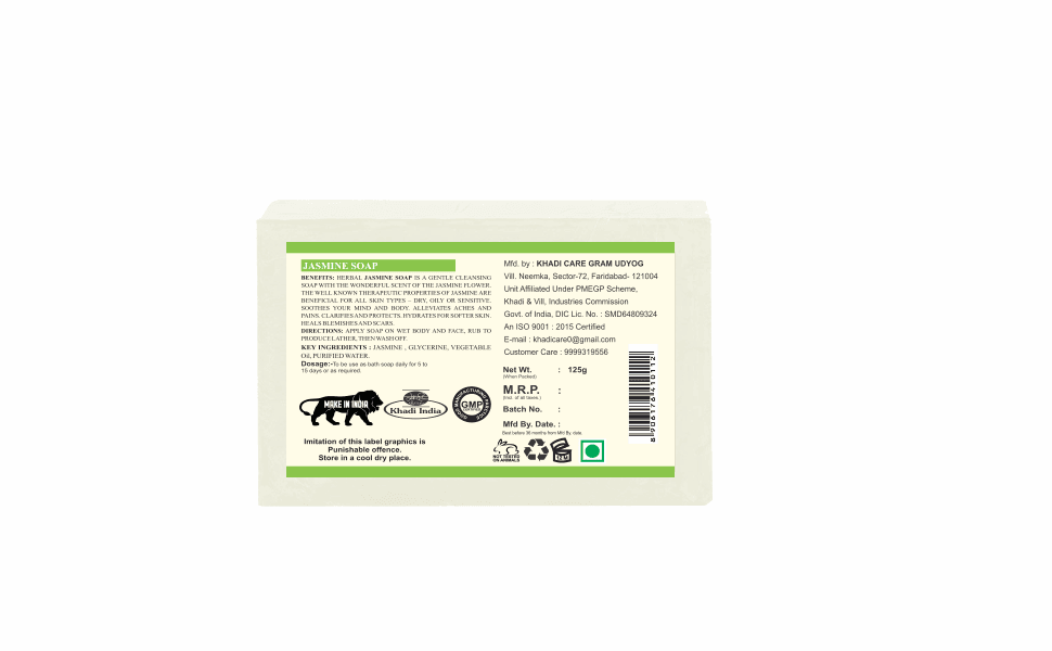 Khadi Care Herbal Jasmine Soap - 125g