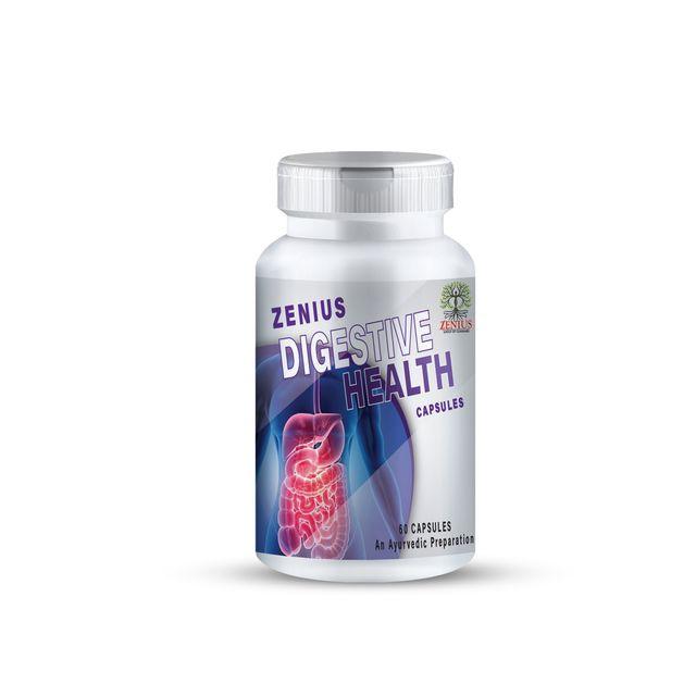 Zenius Digestive Health Capsules - Digestion Medicine for Digestion, Absorption, and Hunger Control - 60 Capsules