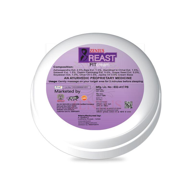 Zenius Breast-Fit cream - Breast Growth Cream for Breast Enlargement and Size Increase - 50gm Cream