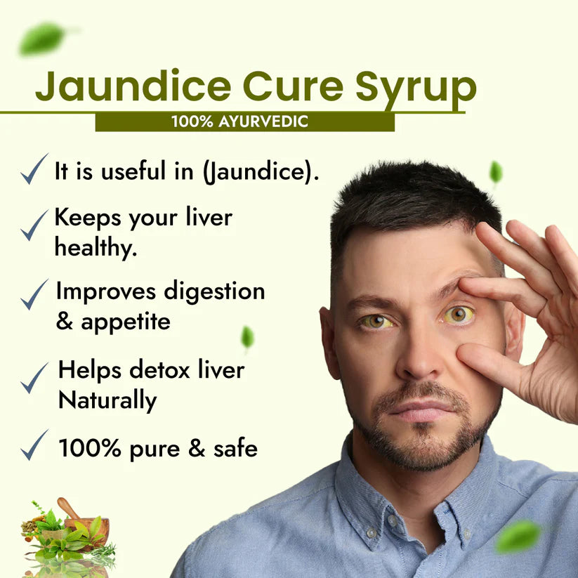 Cipzer Jaundice Cure Syrup - 200ml | Herbal Liver Tonic for Jaundice, Detox & Healthy Liver Function