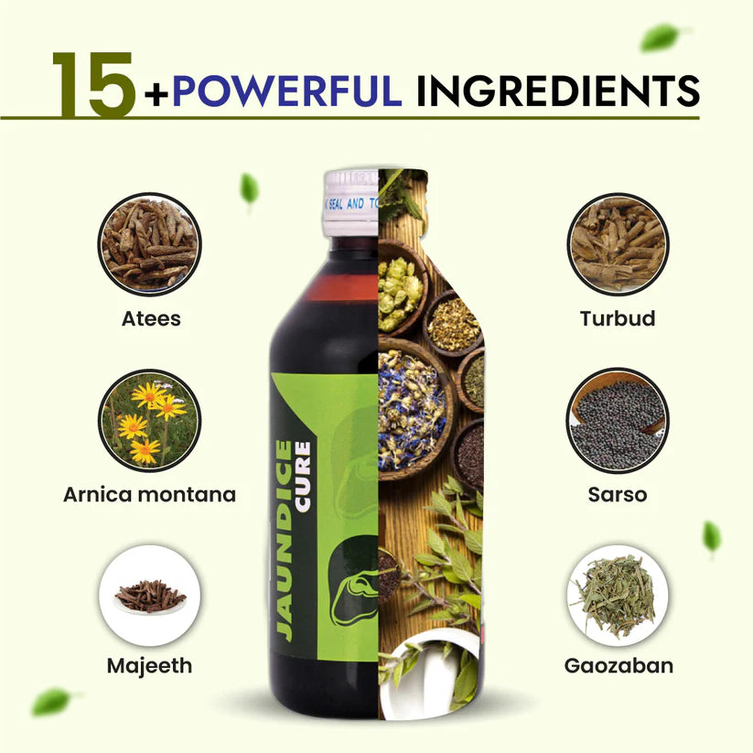 Cipzer Jaundice Cure Syrup - 200ml | Herbal Liver Tonic for Jaundice, Detox & Healthy Liver Function