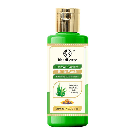 Khadi Care Herbal Aloevera Body Wash - 210ml