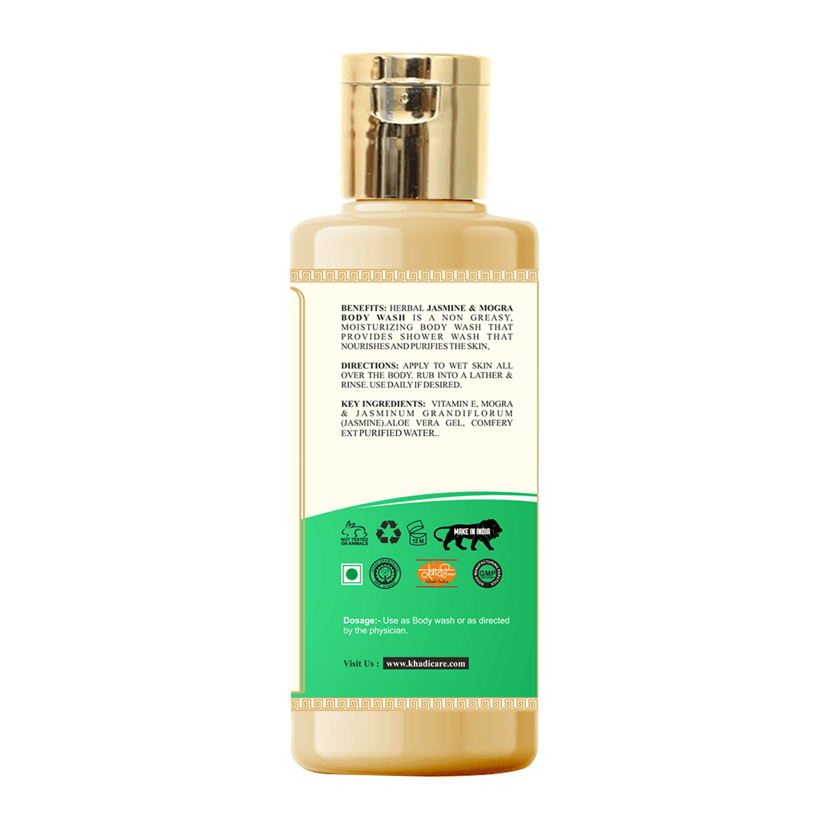 Khadi Care Herbal Jasmine & Mogra Body Wash - 210ml