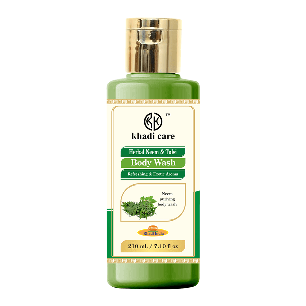 Khadi Care Herbal Neem & Tulsi Face and Body Wash - 210ml