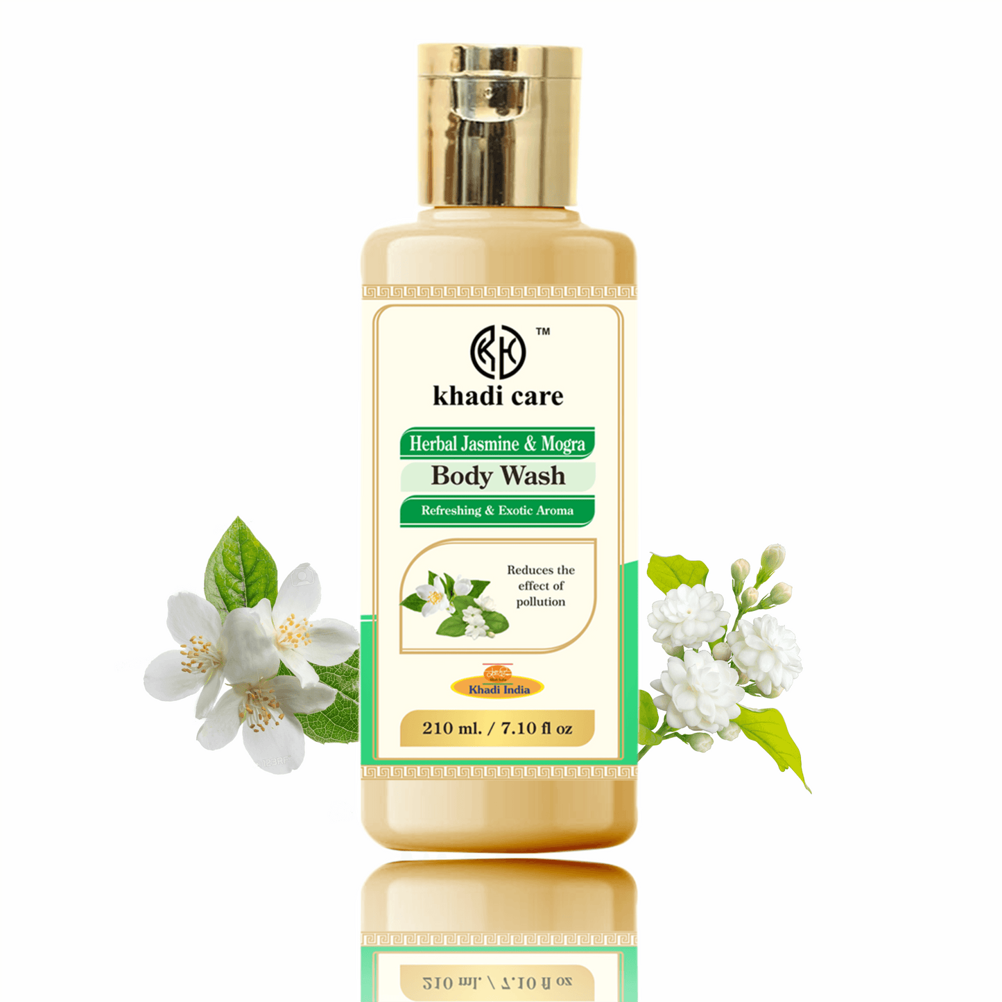 Khadi Care Herbal Jasmine & Mogra Body Wash - 210ml