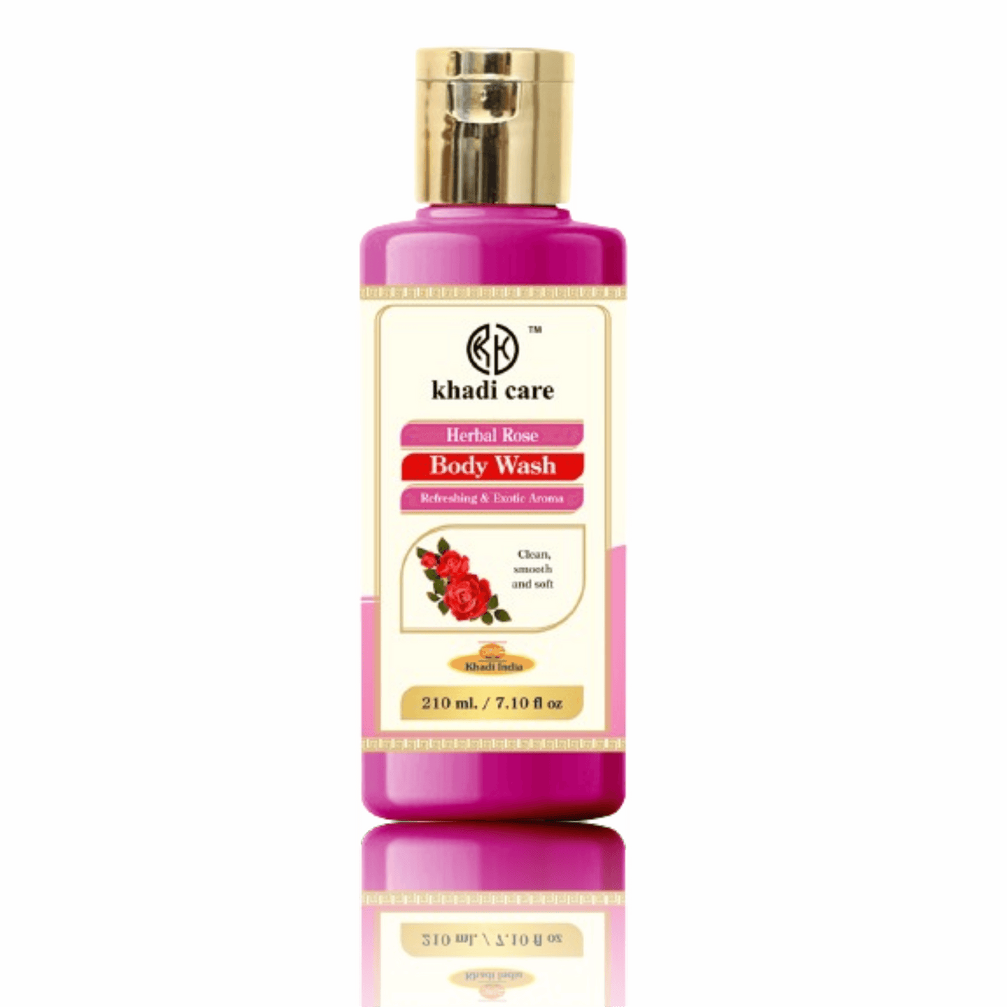Khadi Care Herbal Rose Body Wash - 210ml