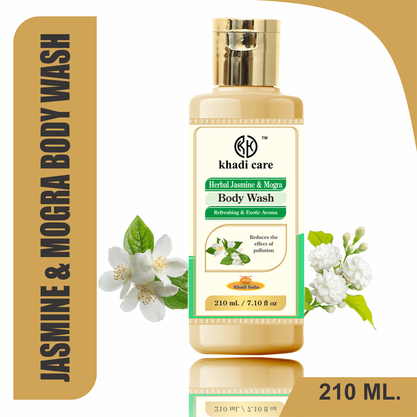 Khadi Care Herbal Jasmine & Mogra Body Wash - 210ml