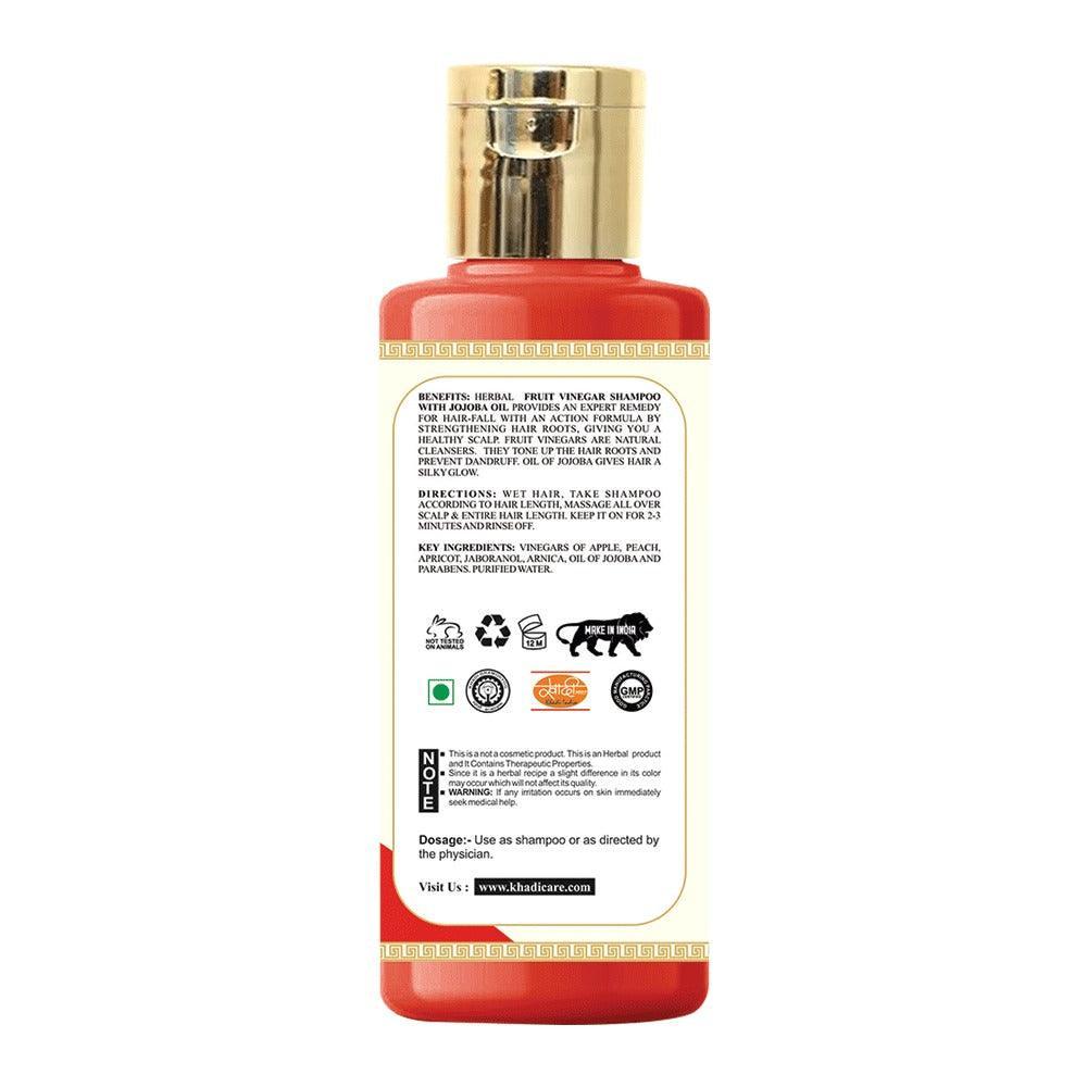 Khadi Care Herbal Fruit Vinegar Shampoo with Jojoba Oil - 210ml
