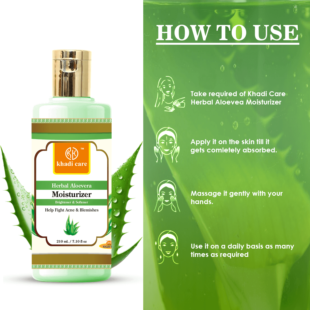 Khadi Care Herbal Aloevera Moisturizer - 210ml