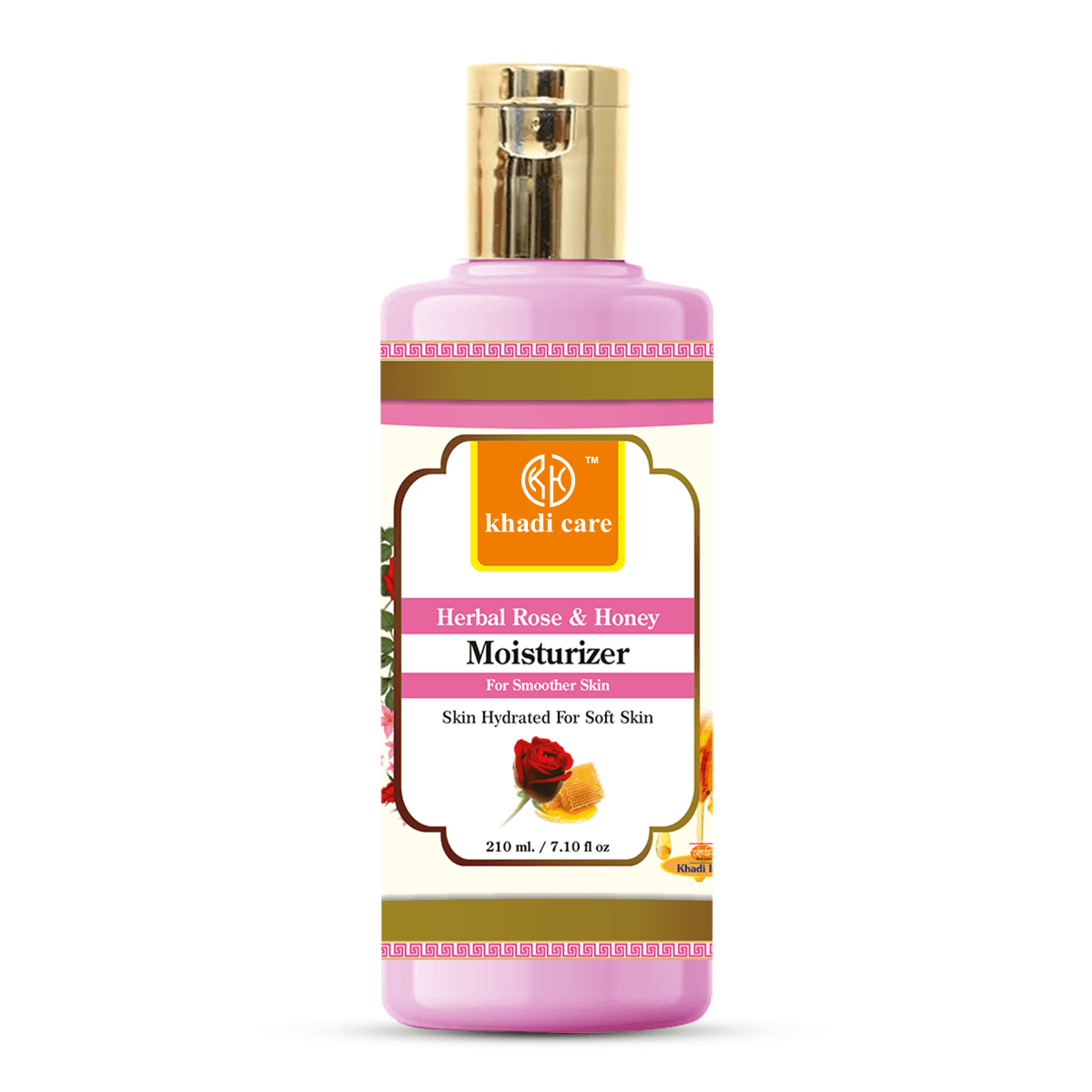 Khadi Care Herbal Rose & Honey Moisturizer - 210ml