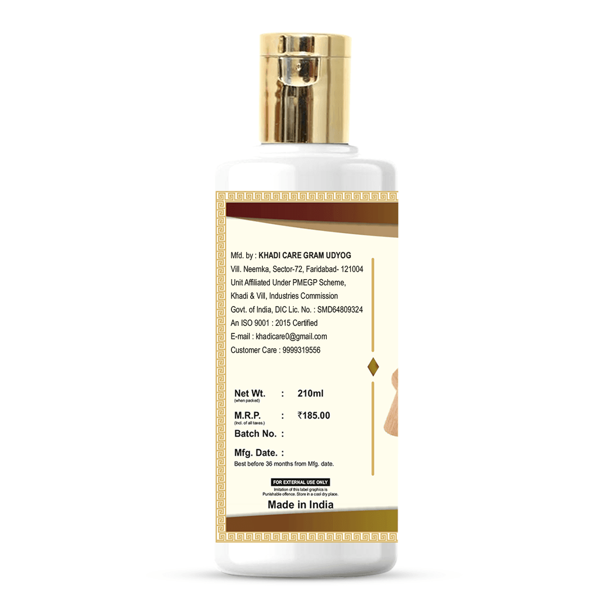 Khadi Care Herbal Sandalwood Moisturizer - 210ml