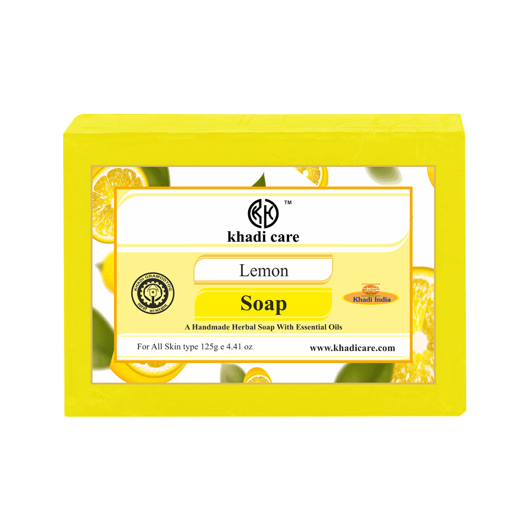 Khadi Care Herbal Lemon Soap - 125g