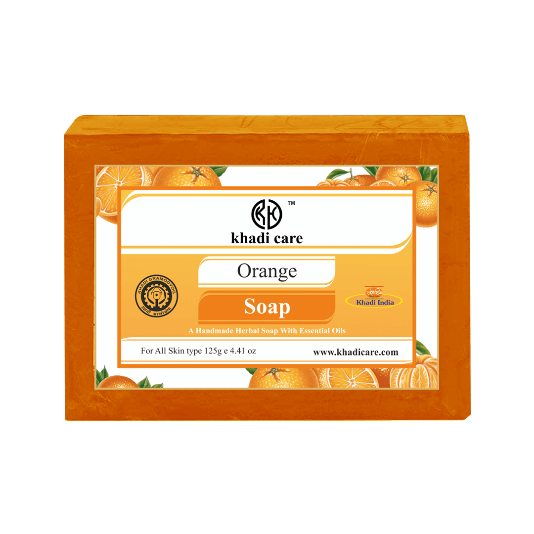 Khadi Care Herbal Orange Soap - 125g