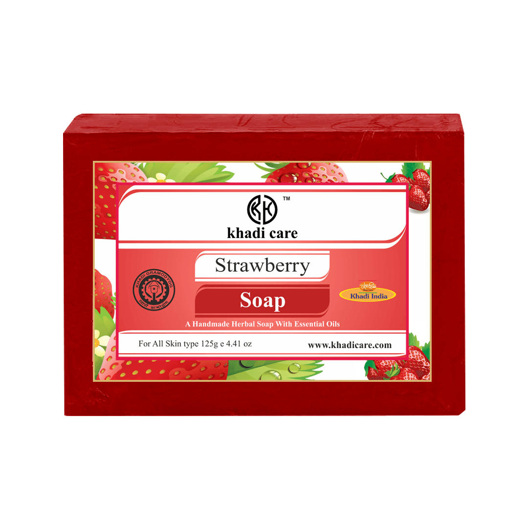 Khadi Care Herbal Strawberry Soap - 125g