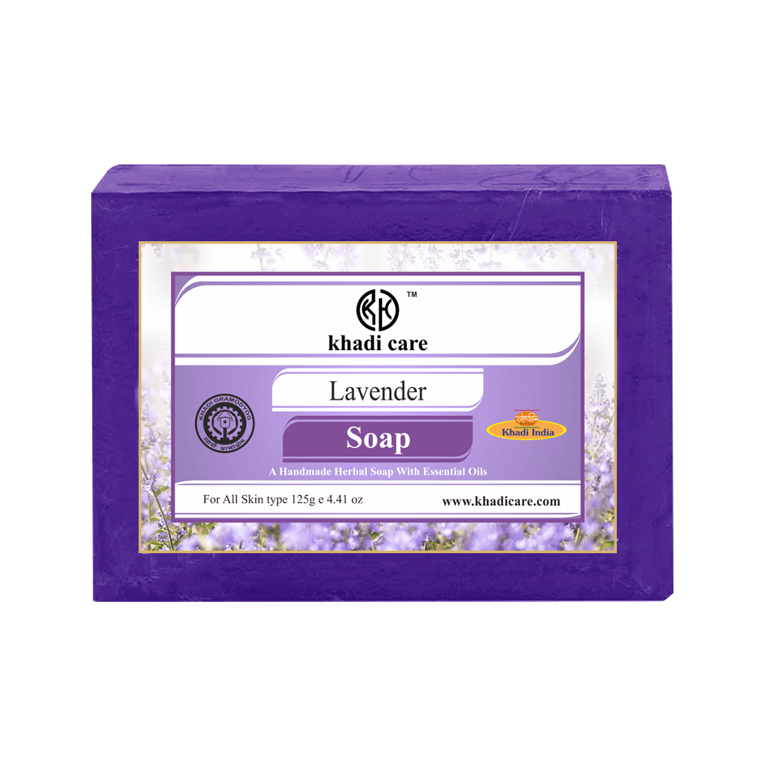 Khadi Care Herbal Lavender Soap - 125g