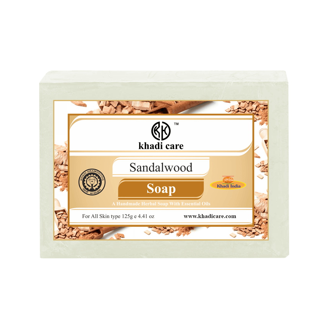 Khadi Care Herbal Sandalwood Soap - 125g