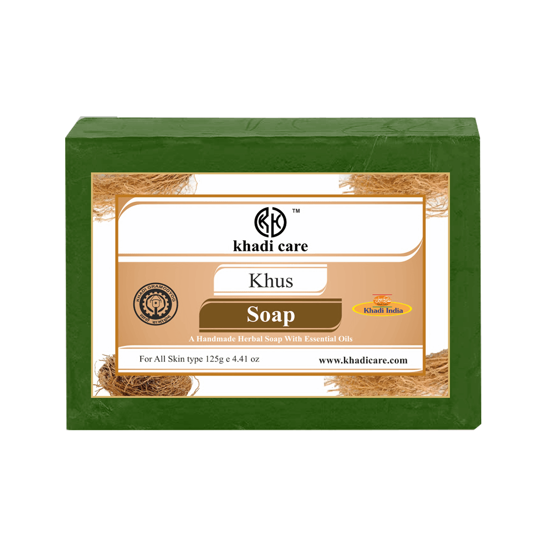 Khadi Care Herbal Khus Soap - 125g