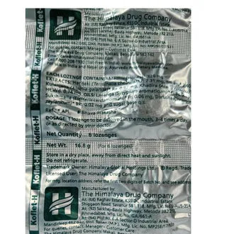 Himalaya Koflet-H Lozenges Ginger, 6 Count