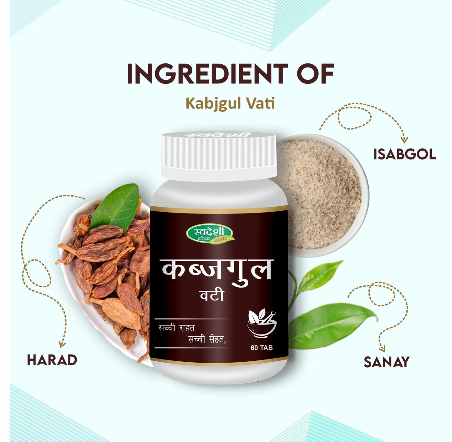 Swadeshi Kabjgul Vati - 60 Tablets