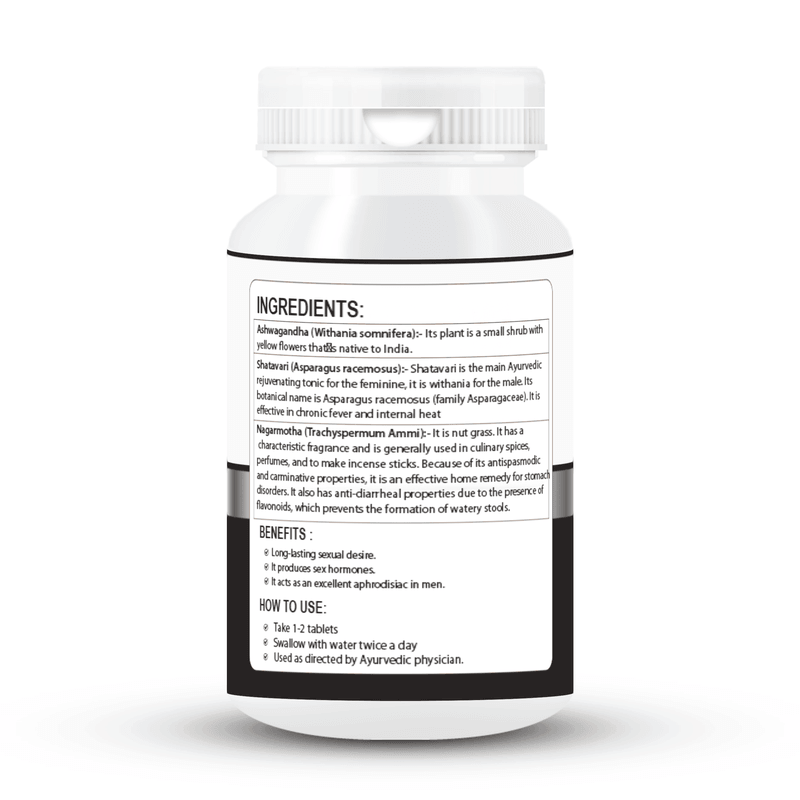 Zenius Men Charge Tablet for Male Vitality and Performance - 60 Tablets