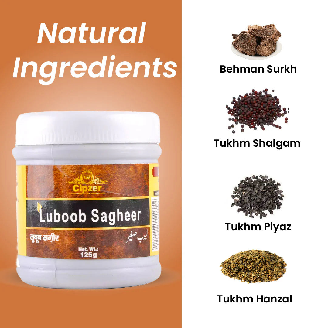 Cipzer Luboob Sagheer Powder - 125gm | Herbal Unani Tonic for Strength, Stamina, Energy & Male Vitality