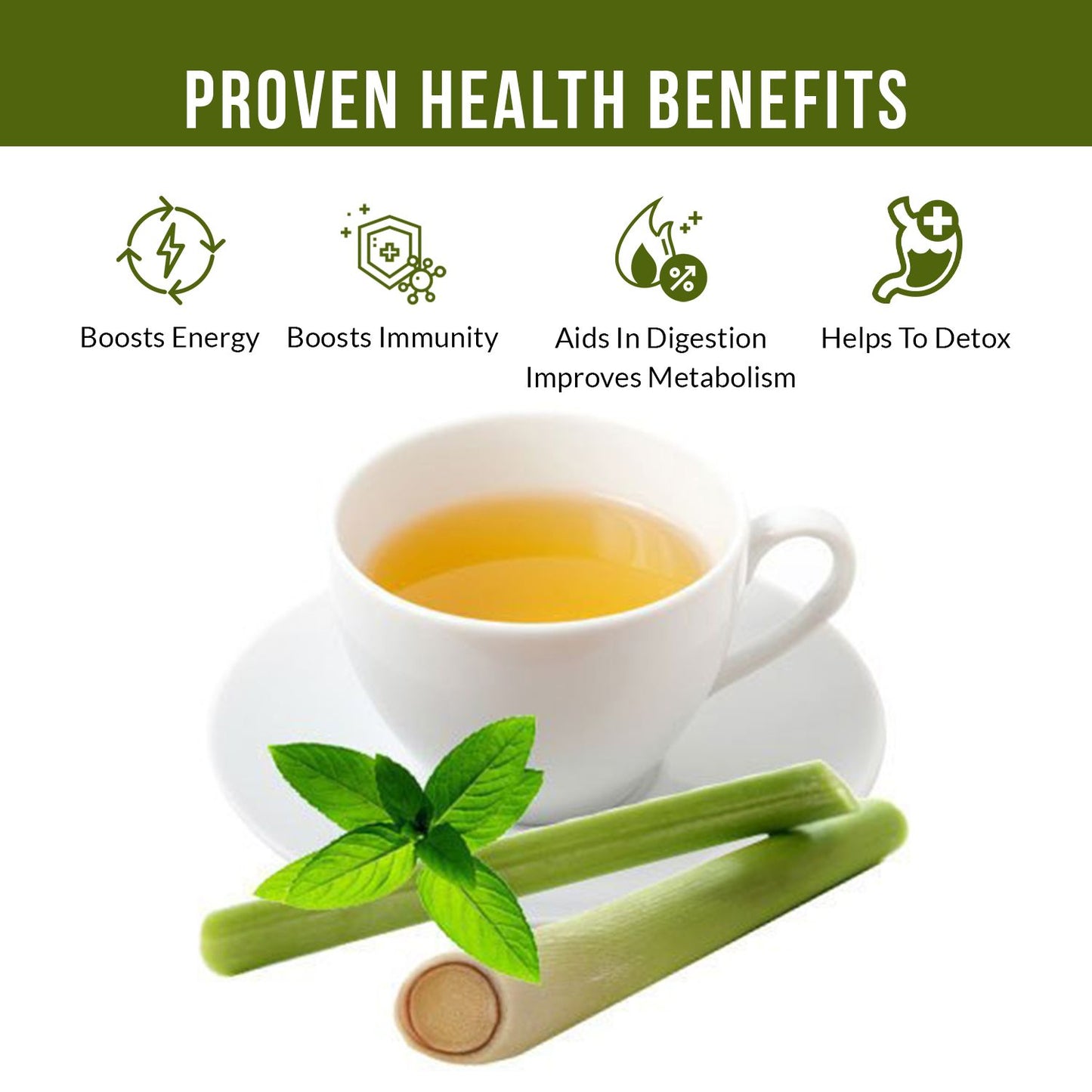 Vanalaya Lemongrass Green Tea for Detox Weight Loss & Digestion