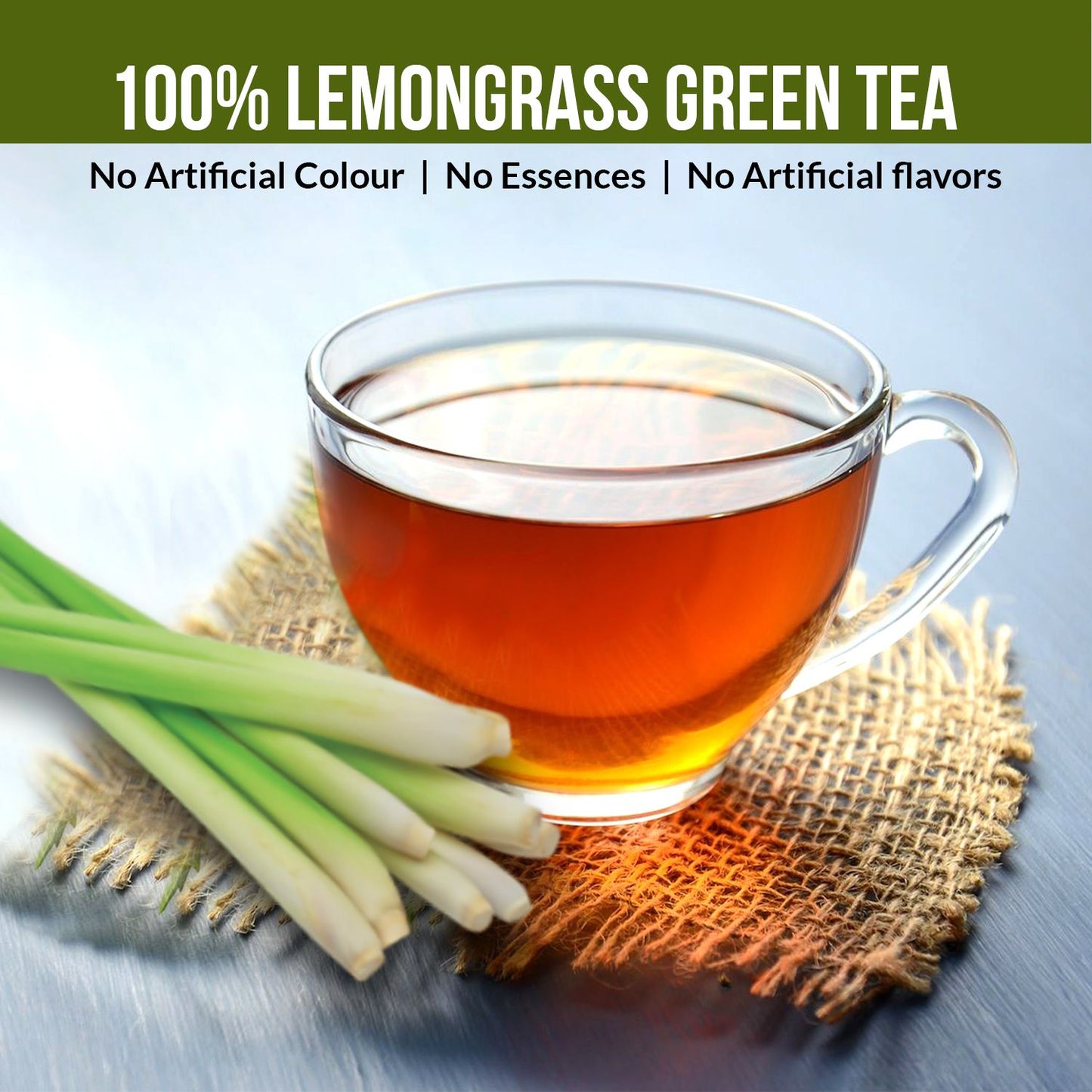 Vanalaya Lemongrass Green Tea for Detox Weight Loss & Digestion