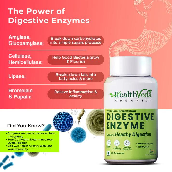 Health Veda Organics Digestive Enzyme Capsule