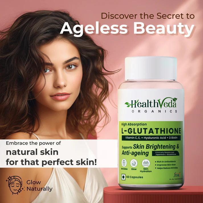 Health Veda Organics L-Glutathione Capsule - 60 Capsules