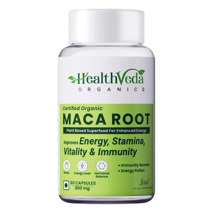 Health Veda Organics Maca Root Capsules - 60 Capsules