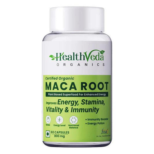 Health Veda Organics Maca Root Capsules - 60 Capsules