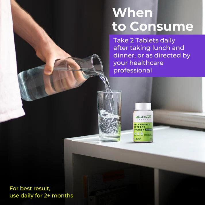 Health Veda Organics Milk Thistle Extract Tablet - 60 Tablets