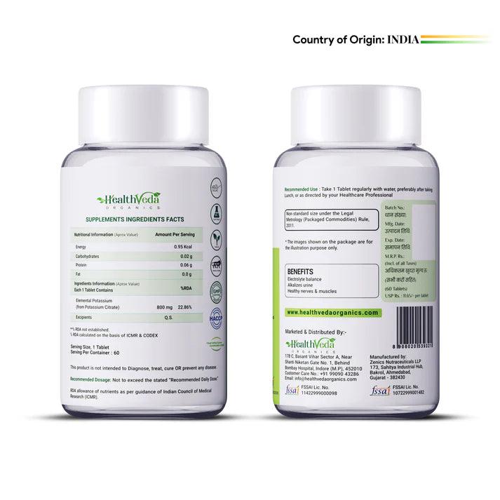 Health Veda Organics Potassium Citrate Veg Tablet