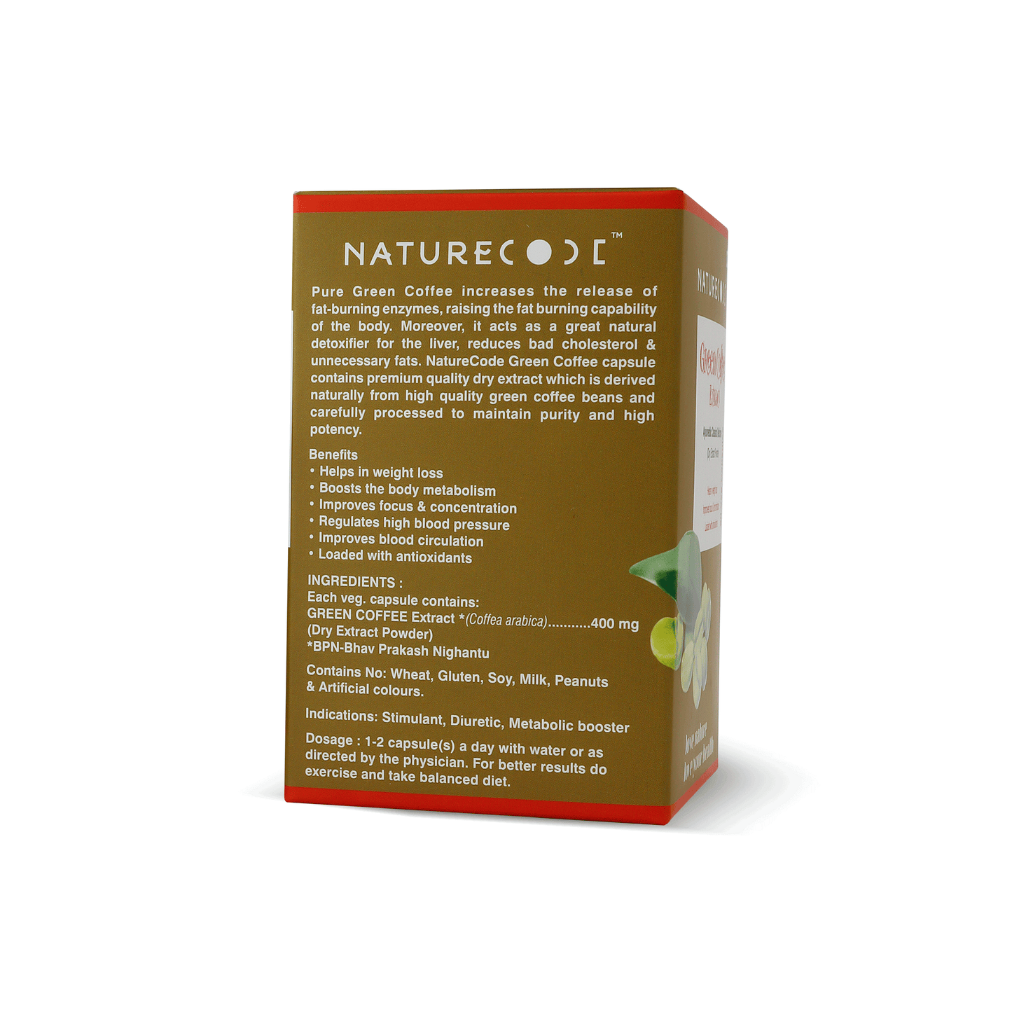 Nature Code Green Coffee Extract Veg Capsule - 60 Capsules