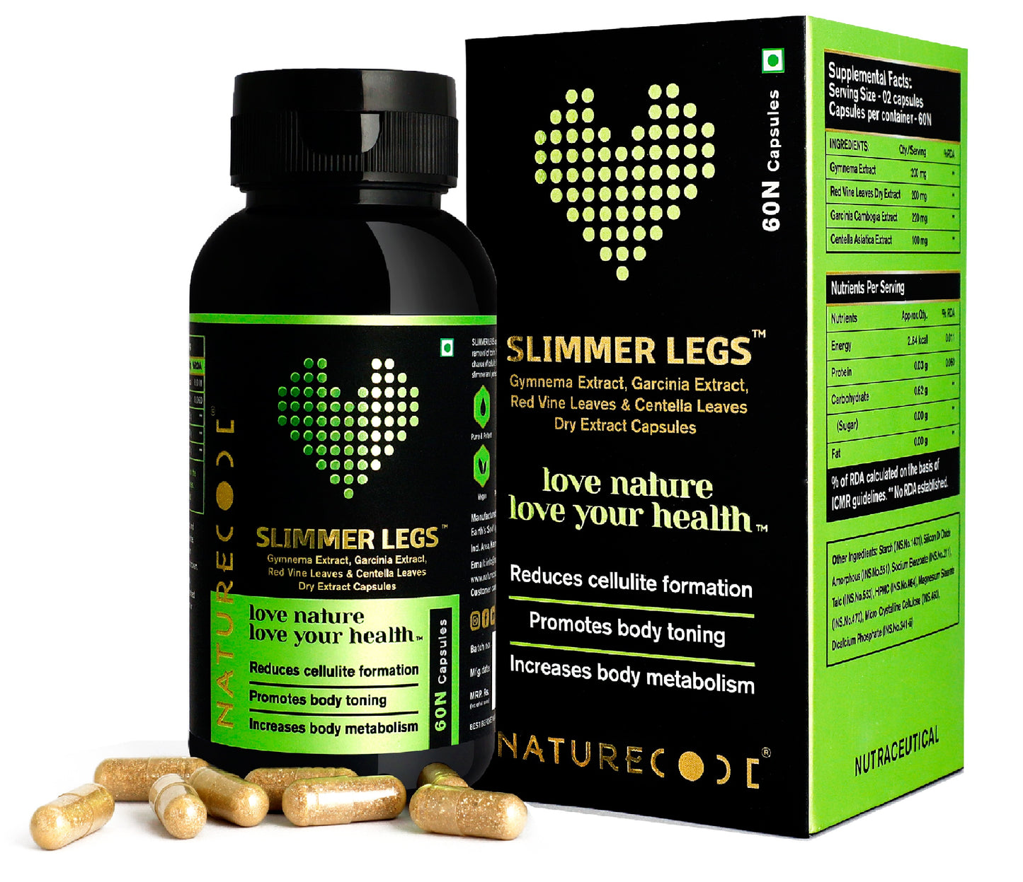 Nature Code Slimmer Legs Capsule - 60 Capsules