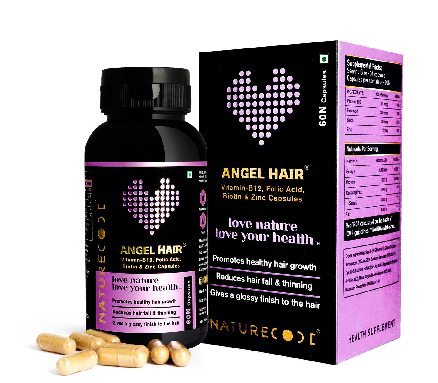 Nature Code Angel Hair Capsule - 60 Capsules