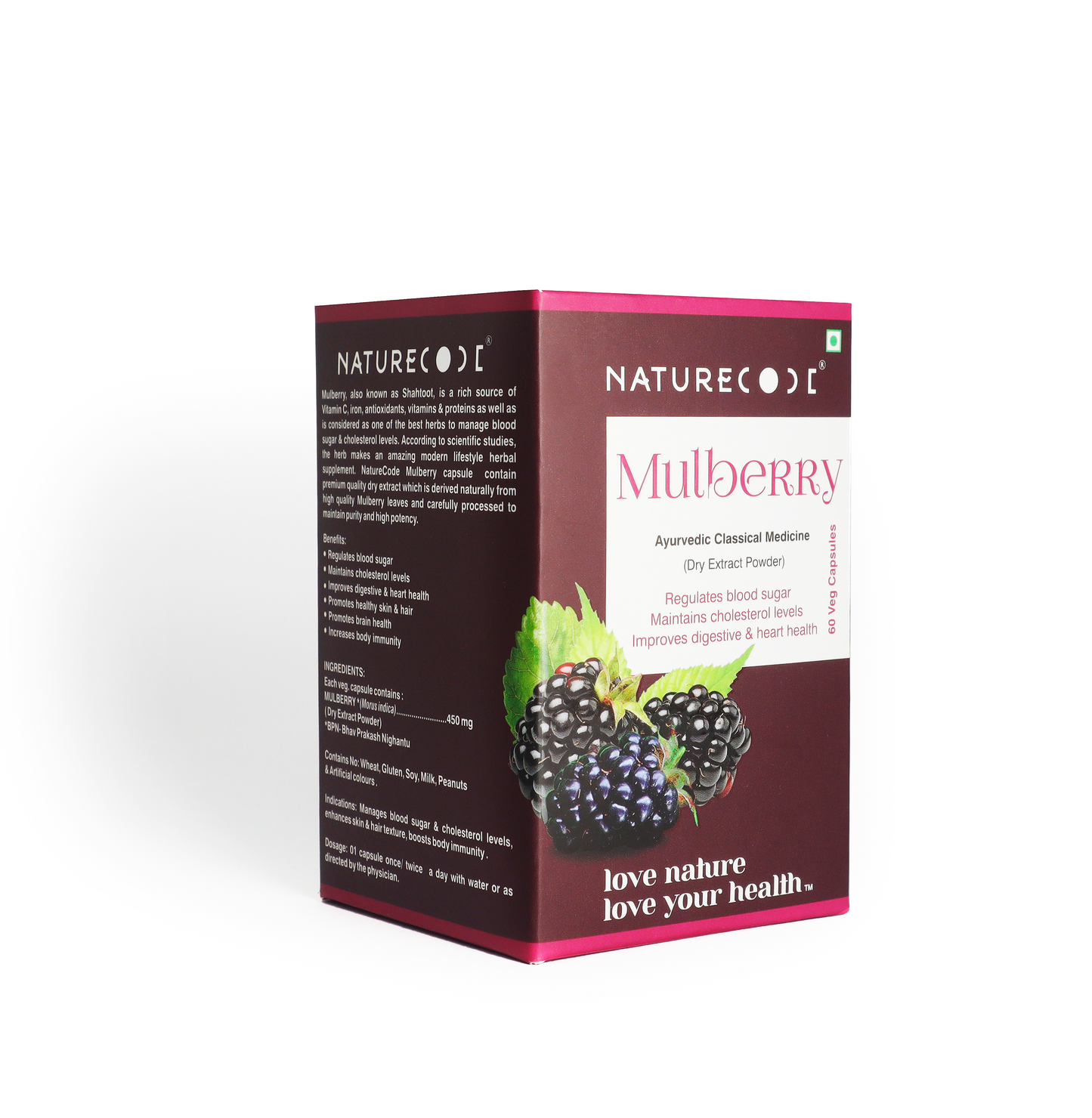 Nature Code Mulberry Veg Capsule - 60 Capsules