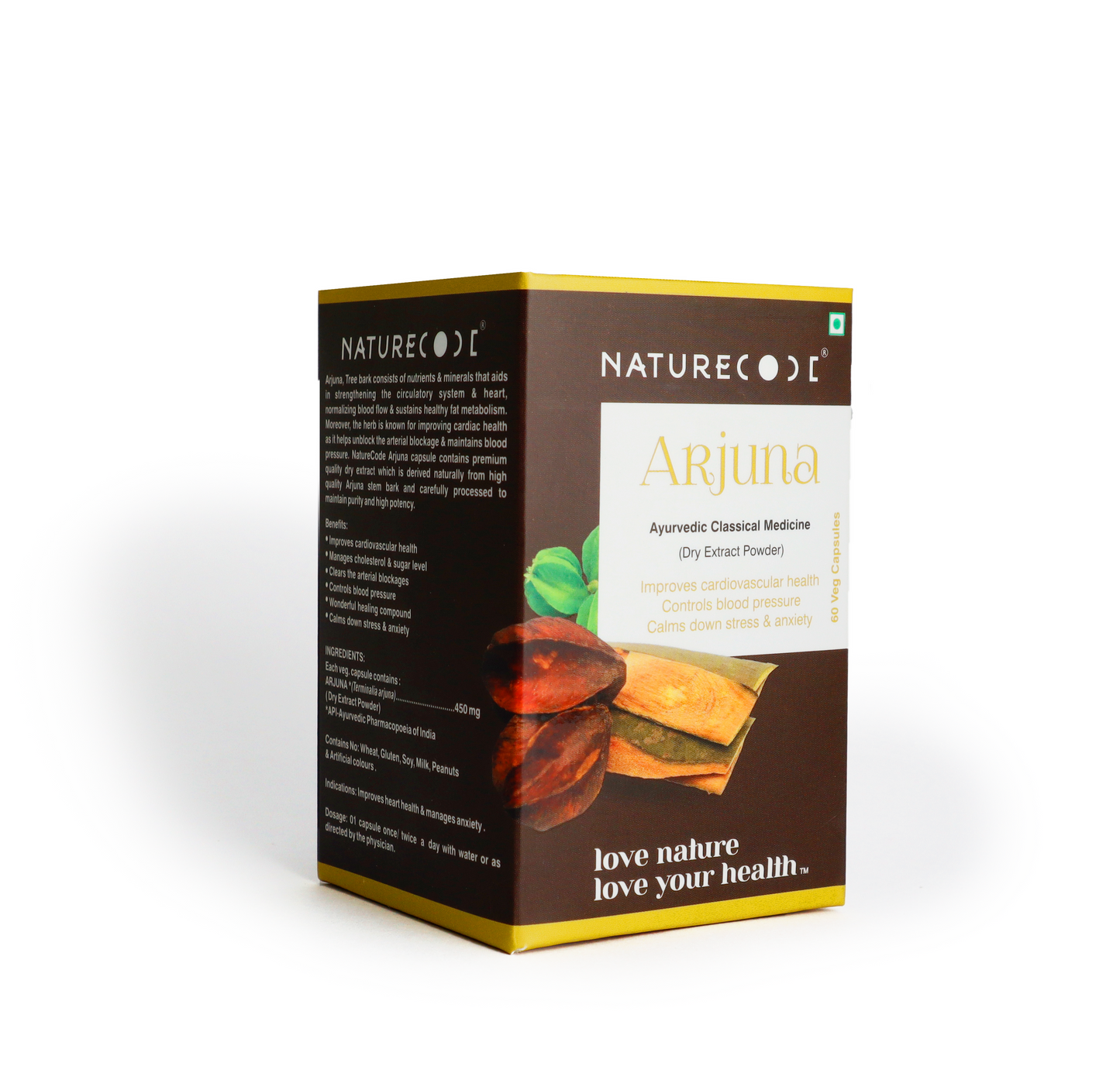 Nature Code Arjuna Veg Capsule - 60 Capsules