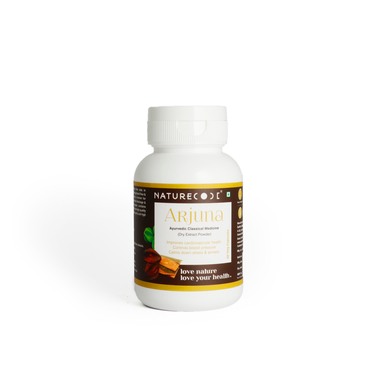 Nature Code Arjuna Veg Capsule - 60 Capsules