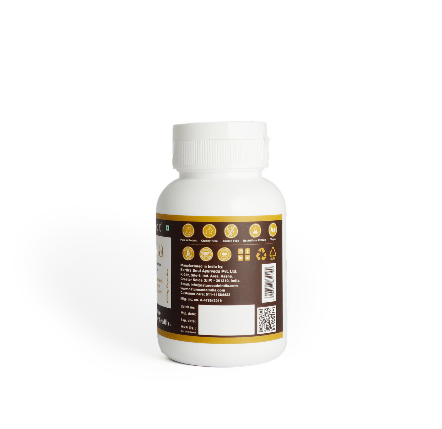Nature Code Arjuna Veg Capsule - 60 Capsules