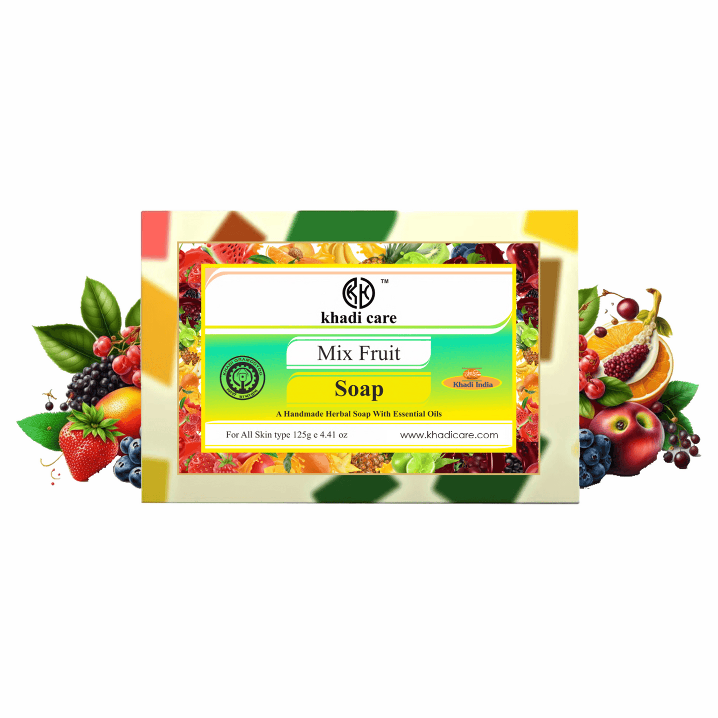 Khadi Care Herbal Mix Fruit Soap - 125g