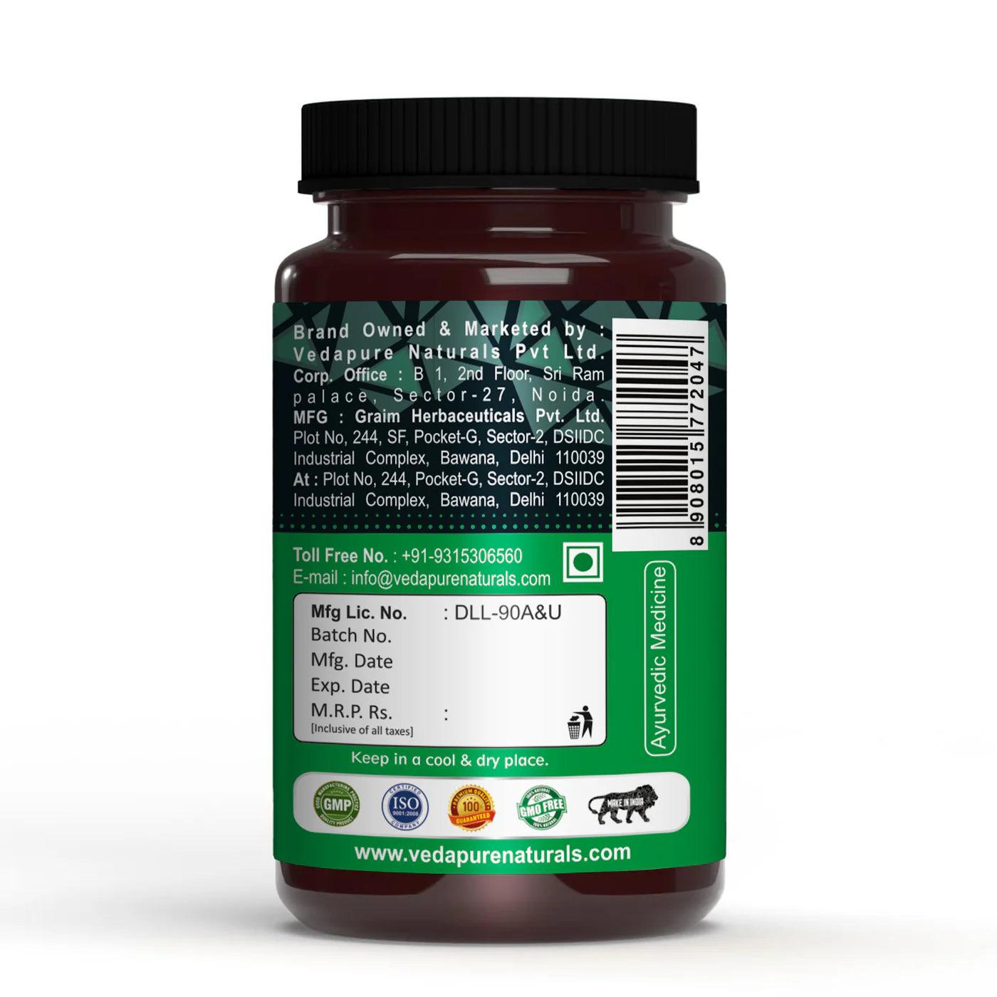 Vedapure Naturals Ashwagandha Capsules Anxiety & Stress Relief-60 capsules