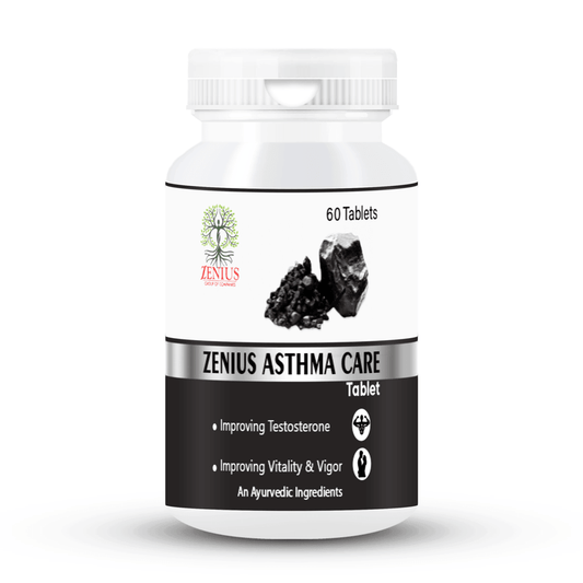 Zenius Shilajeet Tablets - Natural Energy and Stamina Boosters for Male and Female Wellness - 60 Tablets