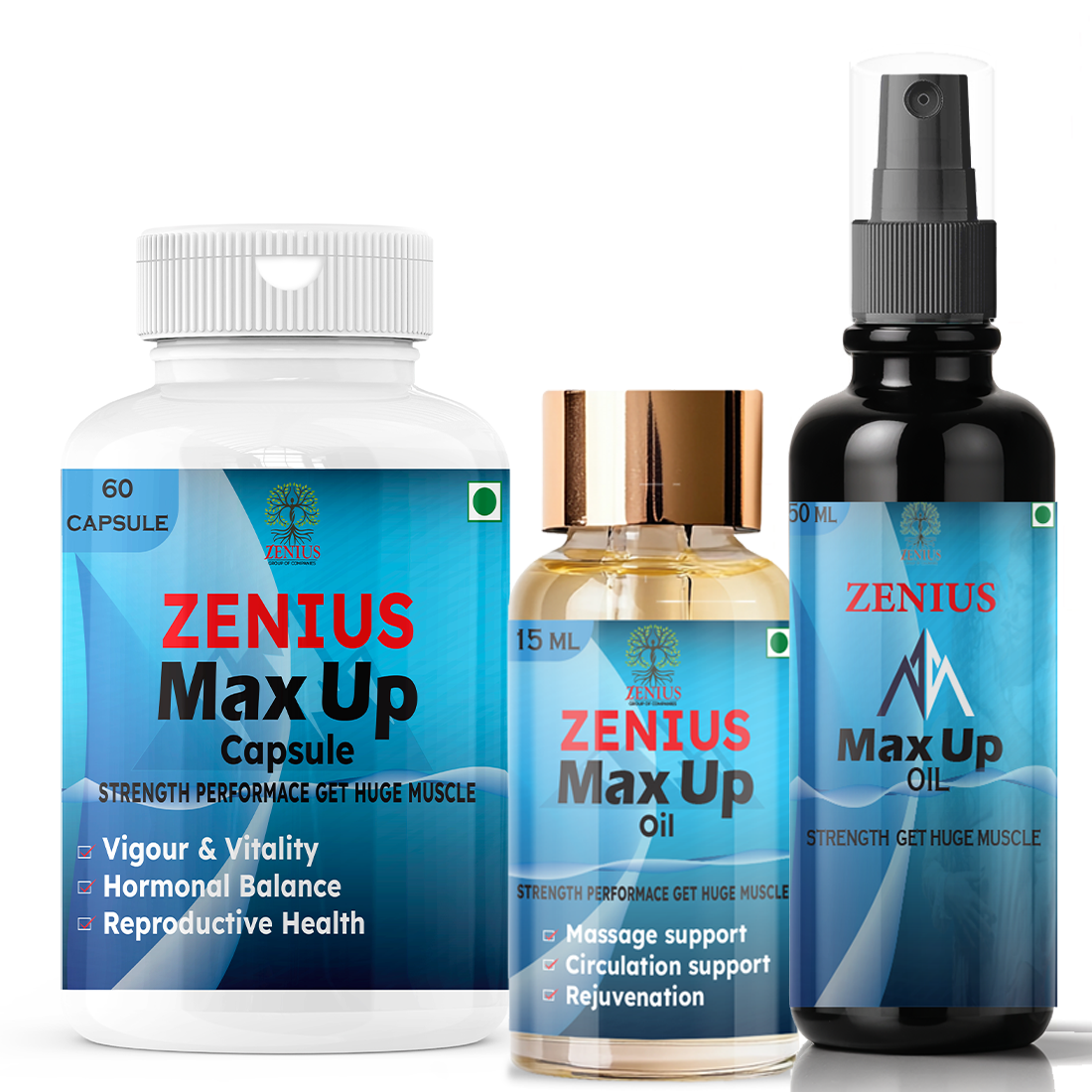 Zenius Max Up Kit - Sexual Wellness Capsules for Sexual Health and Stamina Boosting