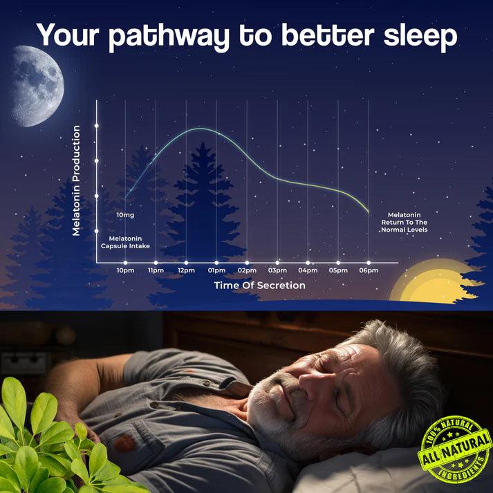 Health Veda Organics Melatonin Capsules - 60 Capsules
