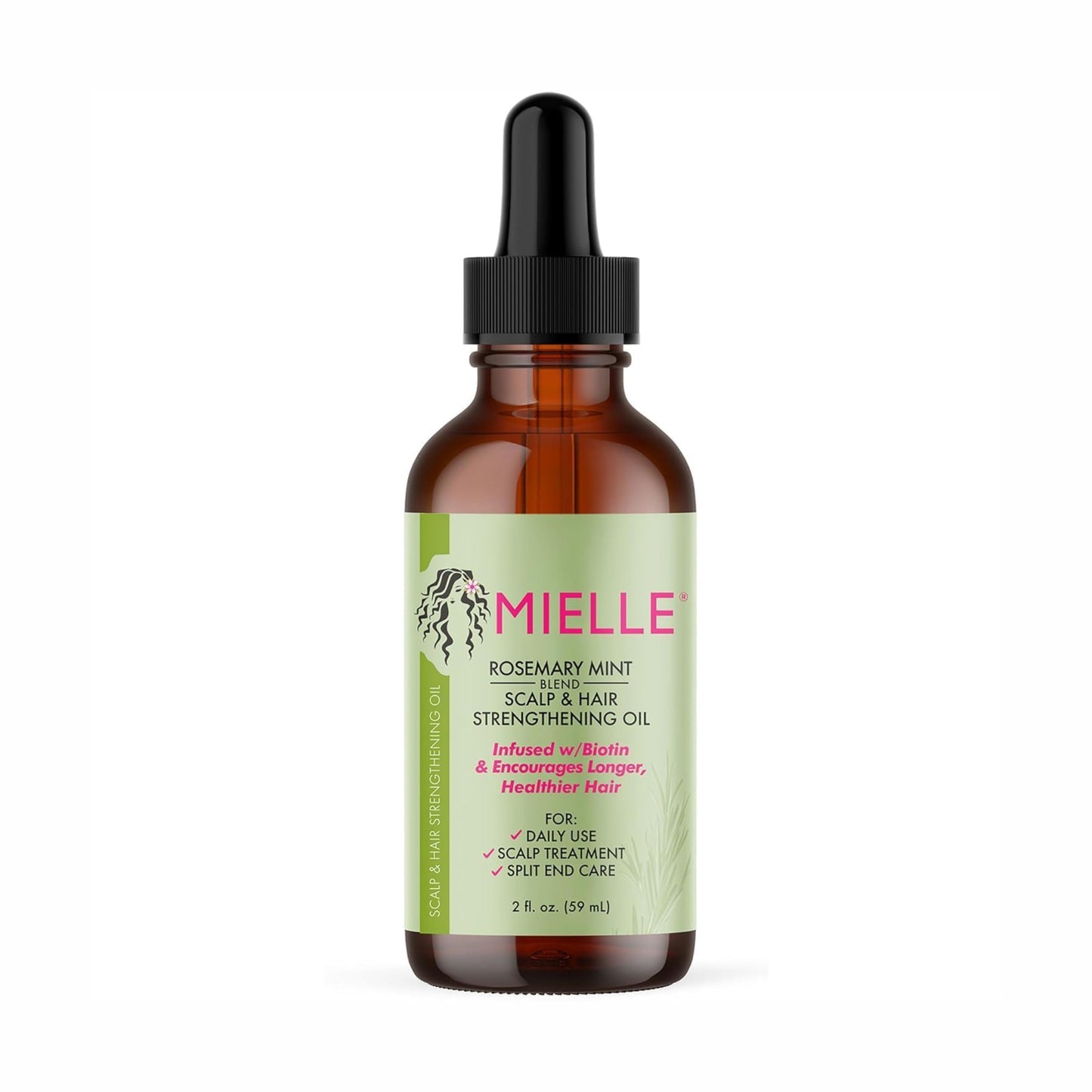 Mielle Natural Rosemary Essential Oil – Hair Growth, Hair Fall Control & Skin Nourishment | 100% Organic, 59 ML
