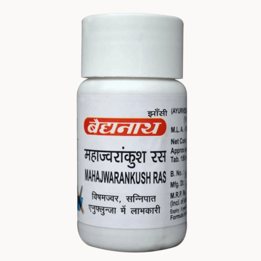 Baidyanath (Jhansi) Mahajwarankush Ras Tablet - 80 Tabs