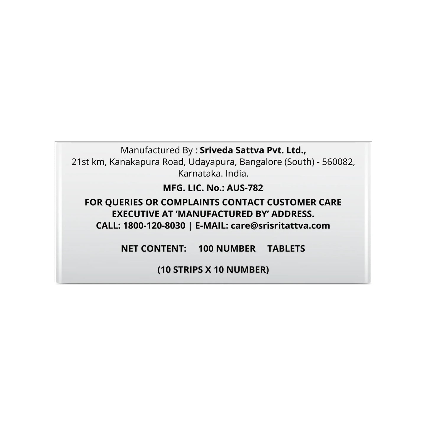 Sri Sri Tattva NAOQ19 500mg Tablet | Anti-Viral & Anti-Inflammatory